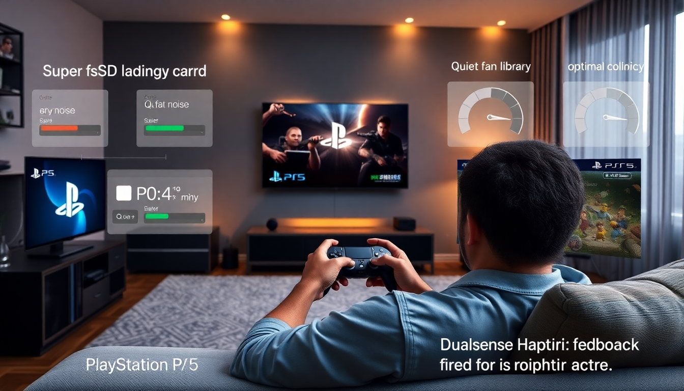 실제 사용자가 PS5에서 게임을 플레이하며 경험하는 빠른 로딩과 쾌적한 환경