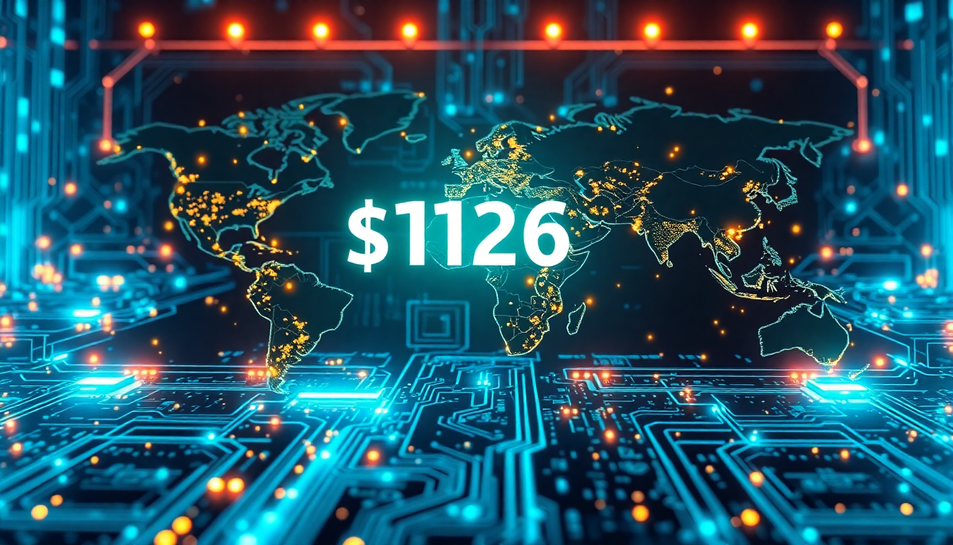 2026년 AI 반도체 시장의 거대한 성장과 1조 달러 시장을 상징하는 이미지
