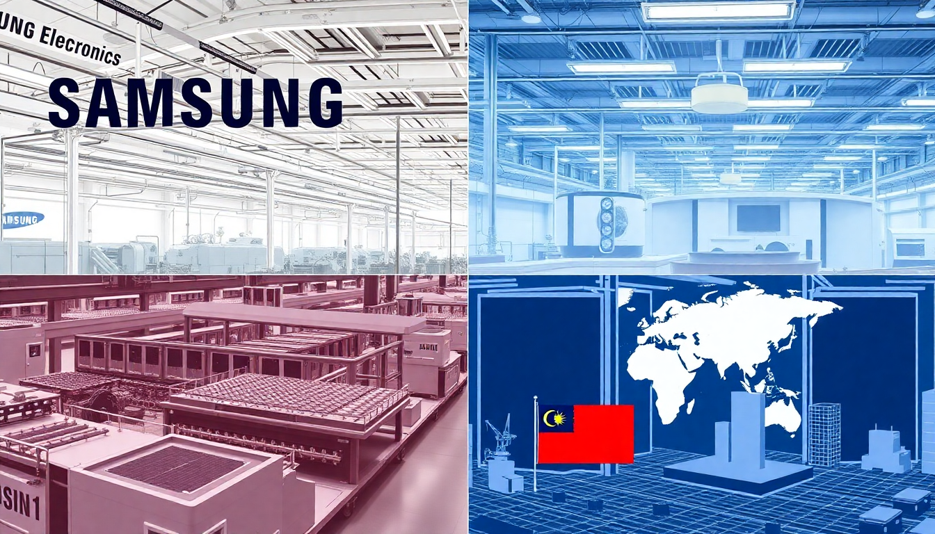 삼성전자 HBM4 생산 라인과 SK하이닉스 HBM 기술 연구소 및 지정학적 도전 시사하는 이미지