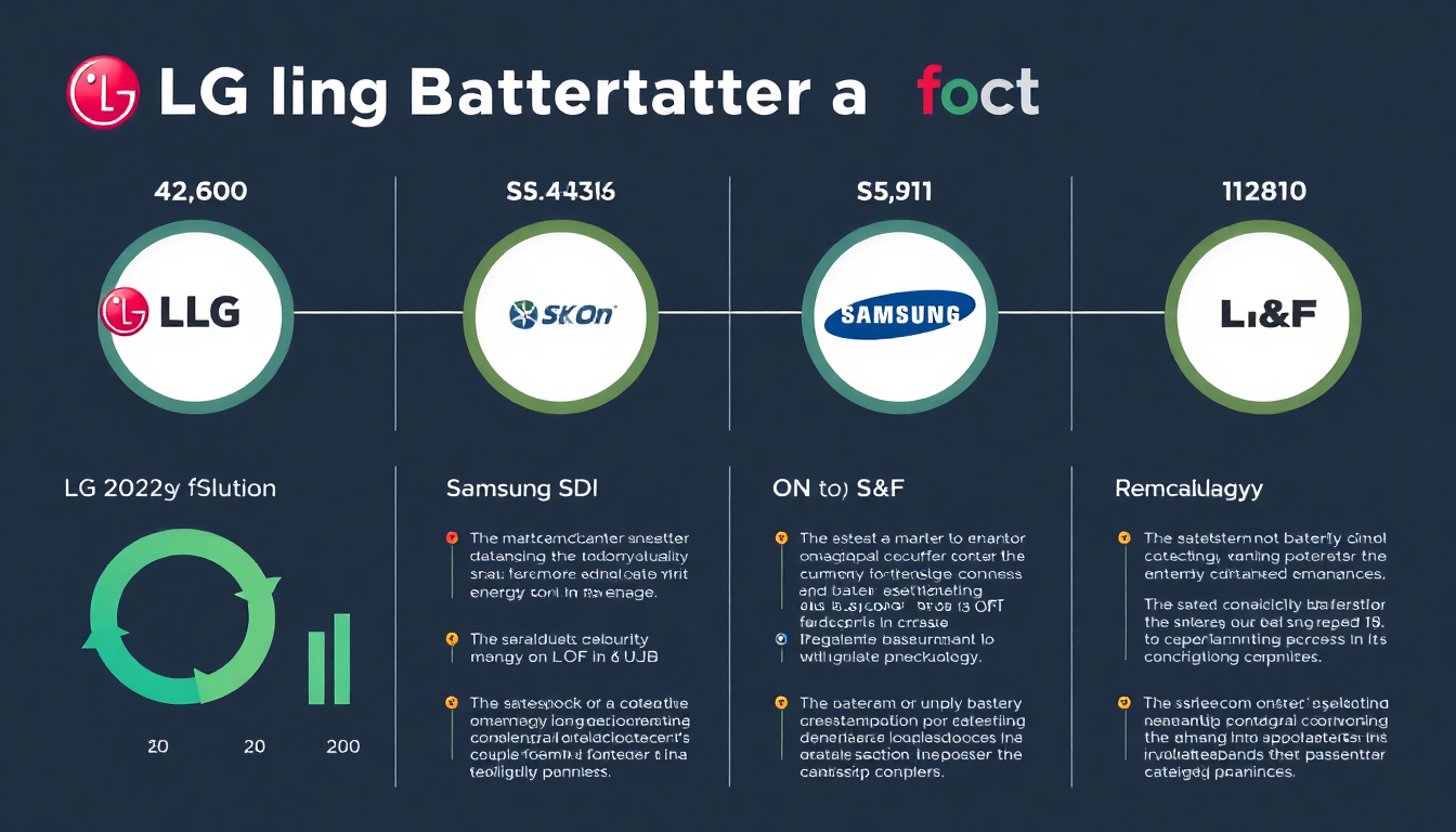 LG에너지솔루션, 삼성SDI, SK온, 엘앤에프 주요 배터리 기업 경쟁력 비교 인포그래픽