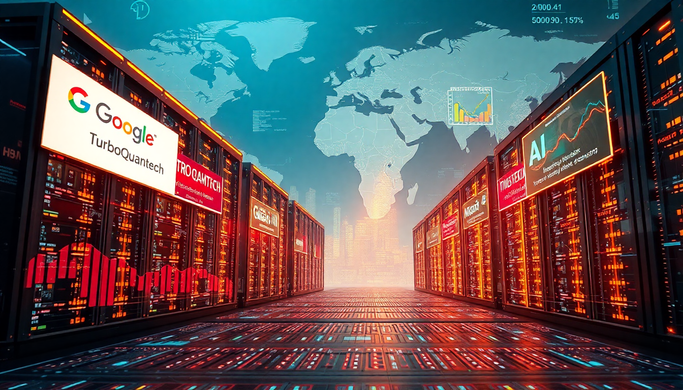 글로벌 반도체 시장의 혁신과 AI 기술 영향력을 표현한 이미지