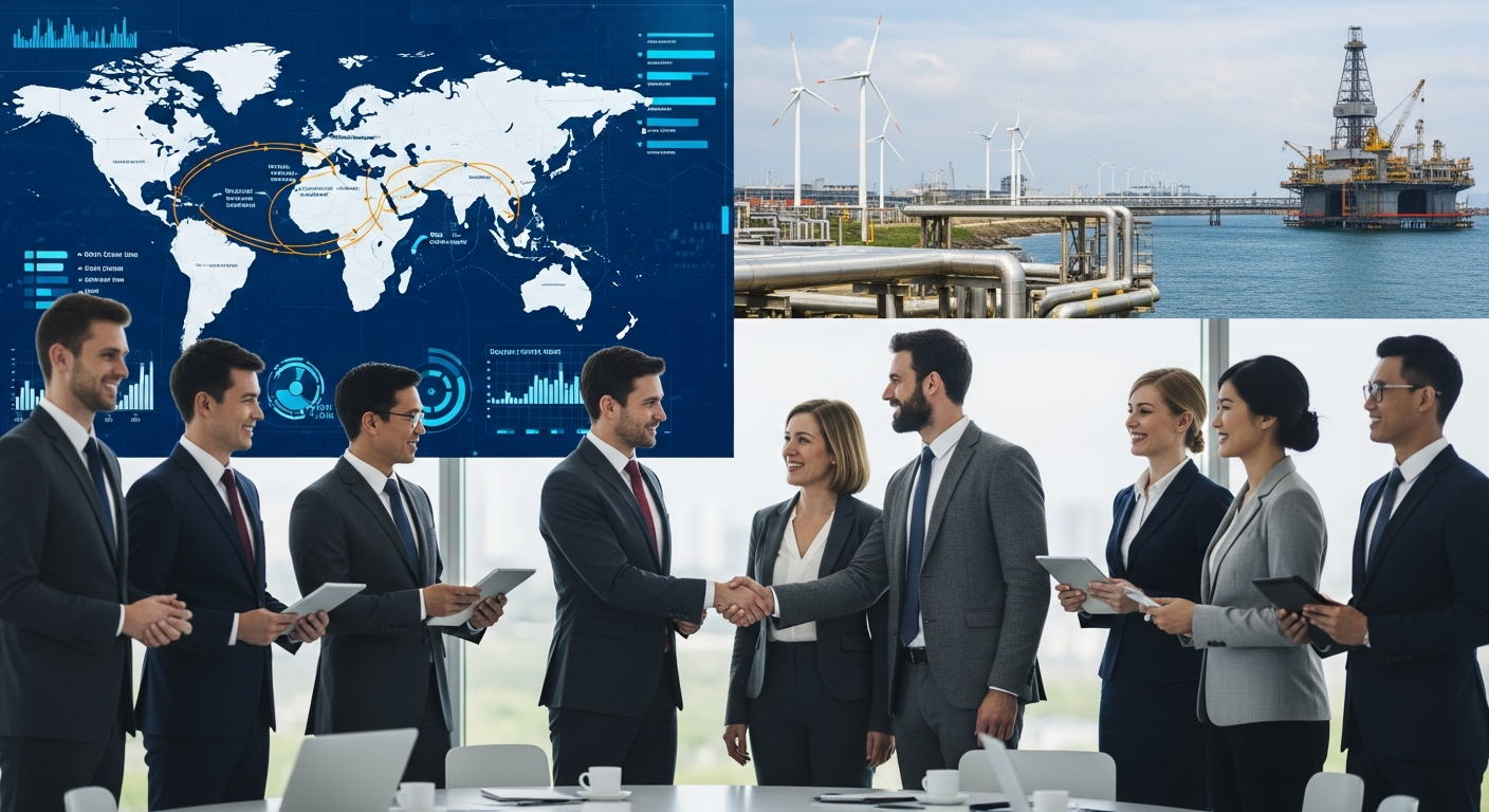 국제협력과 에너지 안보 외교적 협력 장면