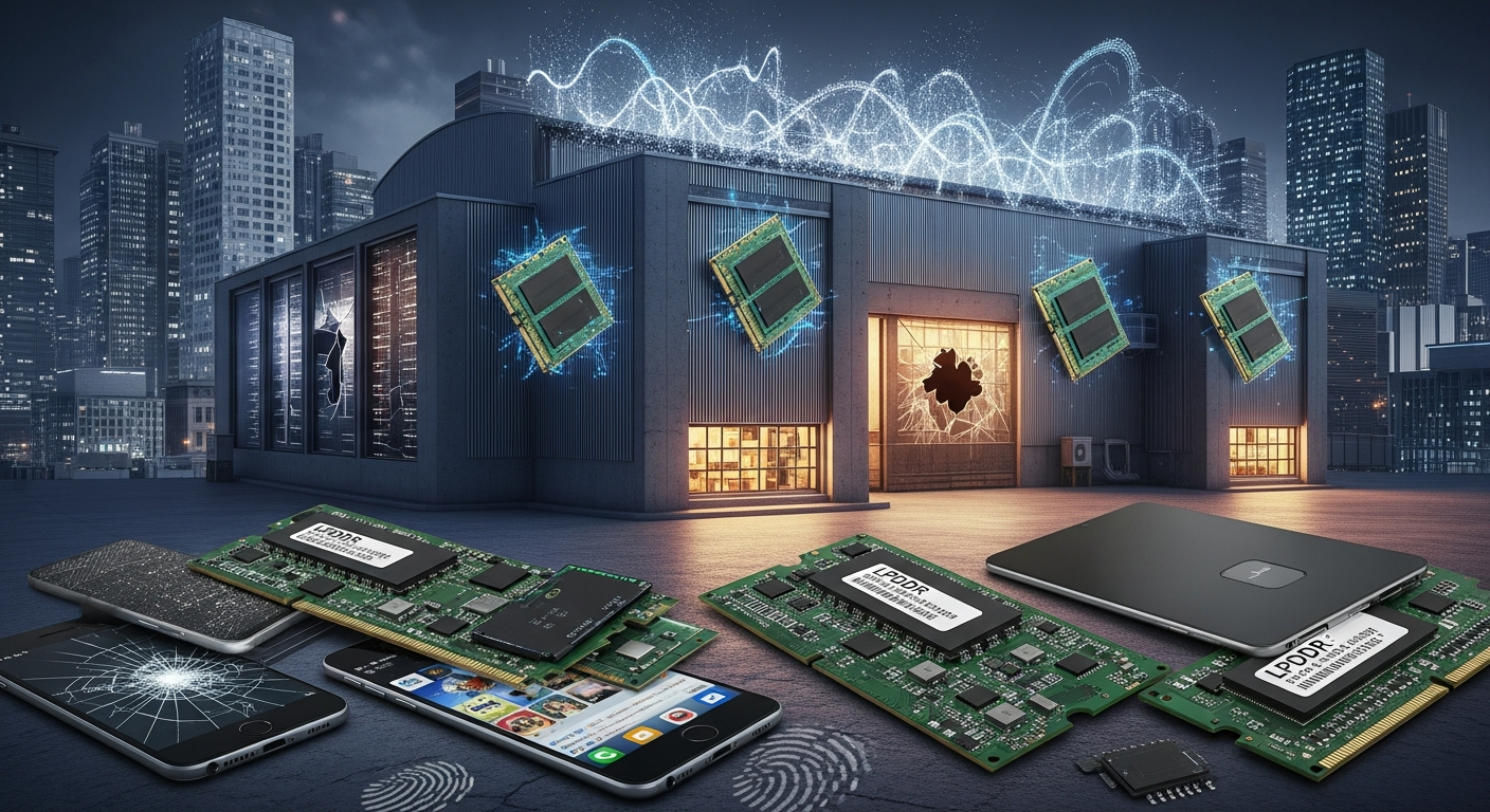 다양한 AI 애플리케이션별 메모리 기술 적용 사례를 보여주는 이미지 콜라주