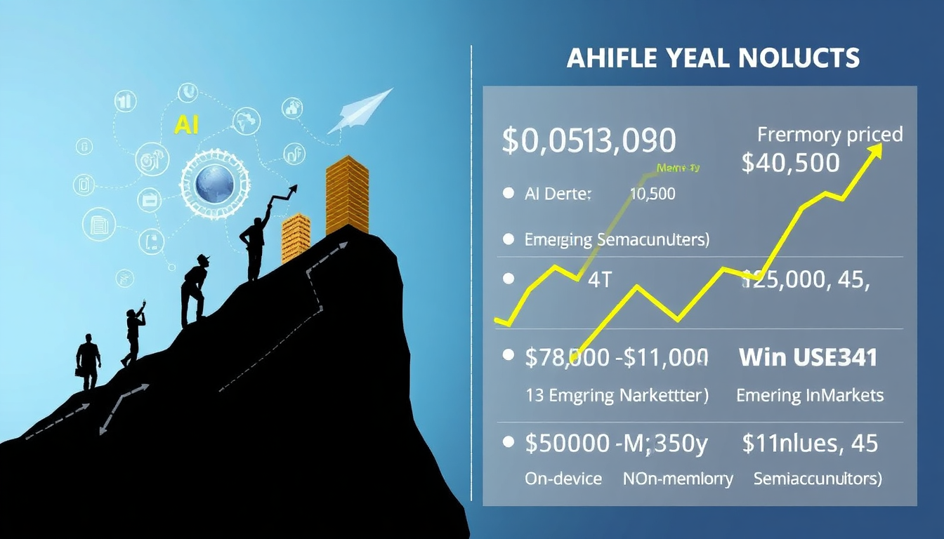 불확실성 속에서도 기회가 있는 글로벌 반도체 시장의 전망을 나타낸 이미지