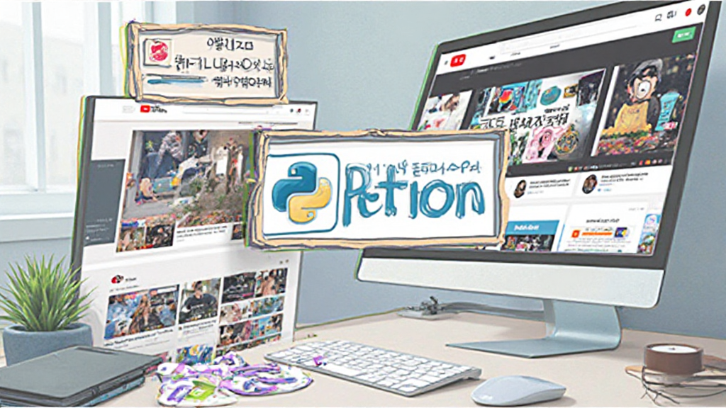 무료로 파이썬 기초 강의를 제공하는 유튜브 및 온라인 플랫폼 화면