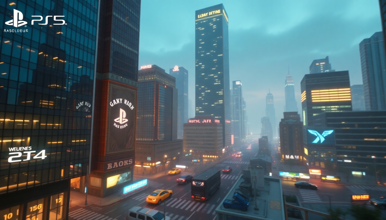 플레이스테이션5의 4K 게임 플레이 지원과 레이 트레이싱 효과를 보여주는 게임 장면