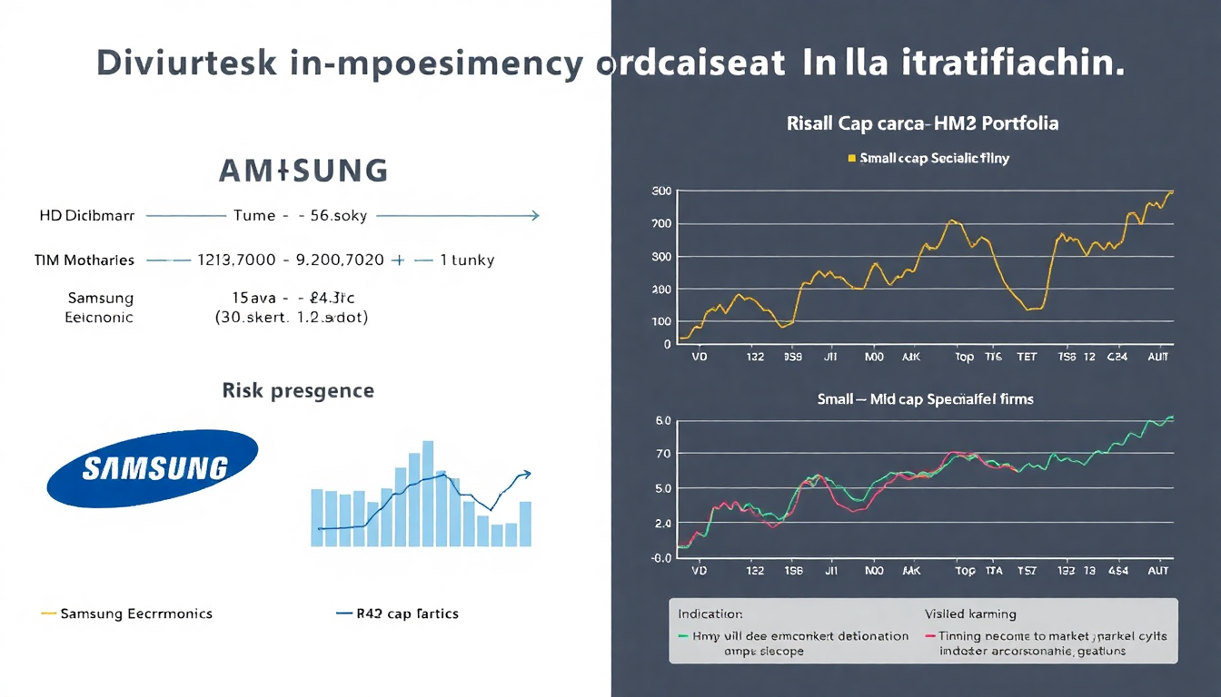 대형주와 중소형 HBM 특화주를 포함하는 반도체 투자 포트폴리오 전략 설명 이미지